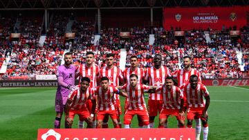 Once del Almería ante el Villarreal.