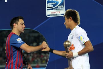 18/12/11 JAPON . PARTIDO MUNDIALITO MUNDIAL DE CLUBES 2011 FINAL FC BARCELONA - SANTOS  NEYMAR XAVI