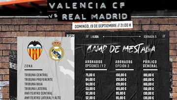 A la venta las entradas del Valencia-Real Madrid