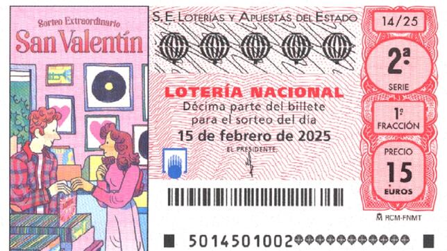 Lotería Nacional: comprobar los resultados del sorteo de San Valentín de hoy, sábado 15 de febrero
