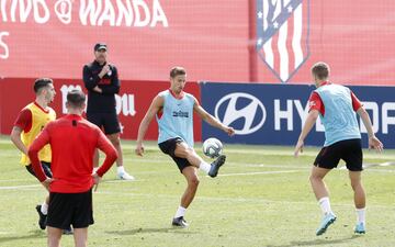 Llorente durante el entrenamiento.