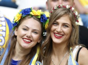 The beautiful game spills into the stands of the Euro 2016 venues