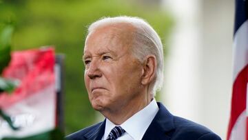 U.S. President Joe Biden attends the annual National Peace Officers' Memorial Service at the U.S. Capitol in Washington, U.S., May 15, 2024. REUTERS/Elizabeth Frantz