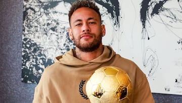 Neymar, con el Samba de Oro 2020