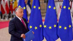 FILE PHOTO: Hungary's Prime Minister Viktor Orban arrives for a European Union leaders summit in Brussels, Belgium May 30, 2022. REUTERS/Johanna Geron/File Photo