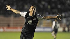 Futbol, Bolivar vs Colo Colo
 El jugador de Colo Colo, Octavio Rivero, celebra su gol contra Bolivar durante el partido por Copa Libertadores disputado en el estadio Hernando Siles, en  La Paz, Bolivia.
 14/03/2018
 Apg/Photosport
 ********
 
 Football, B