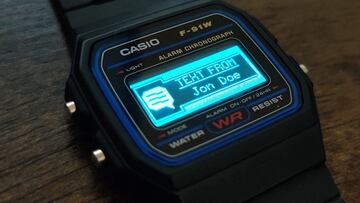 Convierten el clásico reloj retro Casio F91W en un smartwatch sin cambiar su estética