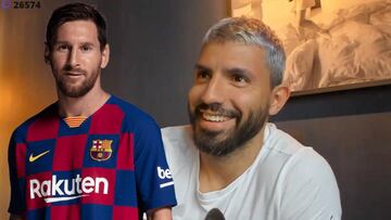 La interrupción de Messi a Agüero en pleno streaming