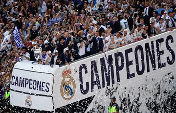 La Cibeles recibe a los campeones de la Champions