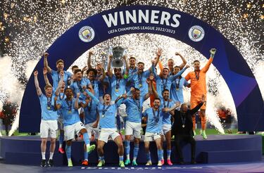 El Manchester City campeón de la Champions League.