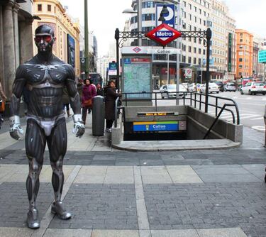 Prophet recorre el centro de Madrid para promocionar Crysis 3
