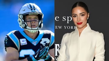 Christian McCaffrey le deja un lindo mensaje a Olivia Culpo.