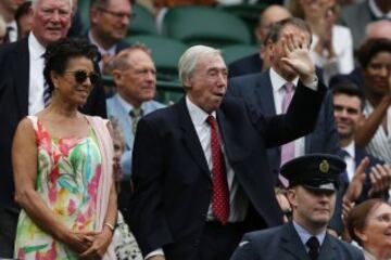 El exfutbolista fue uno de los más aclamados en Wimbledon.