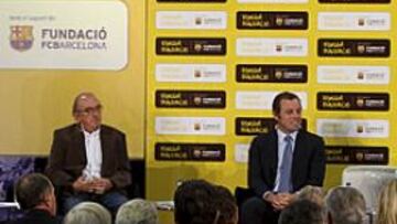 <b>PONENTES. </b>Llauradó abrió un acto en el que estuvieron Gay de Liébana, Jaume Roures, Sandro Rosell, Albert Baronet y Thomas Kurtz.