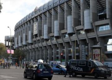 Alrededores del estadio Santiago Bernabéu.