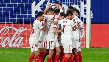 Celebración sevillista.