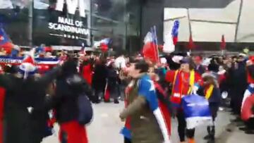 Del himno nacional a la cumbia: así fue la previa de los chilenos