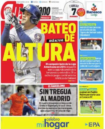 Portadas de la prensa deportiva