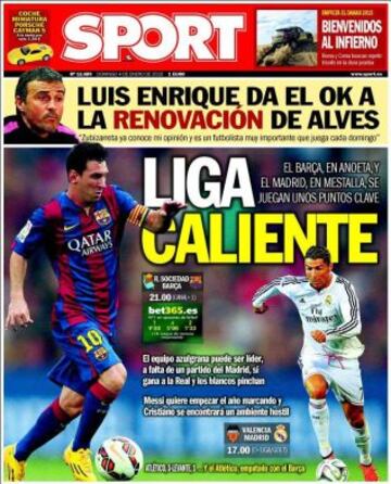 Portadas de la prensa deportiva