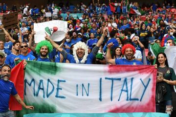 Aficionados se la selección de Italia.
