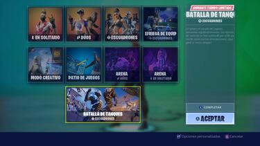 Fortnite 14 días de verano día 14: fusil de asalto con silenciador y Batalla de tanques