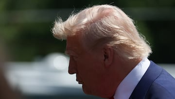 U.S. President Donald Trump walks to board Marine One as he departs for Michigan to attend a rally to celebrate his first 100 days in office, from the South Lawn of the White House in Washington, D.C., U.S., April 29, 2025. REUTERS/Leah Millis