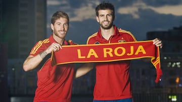 Sergio Ramos y Gerard Piqué, los grandes pilares de la Selección