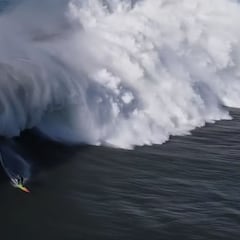 Las olas gigantes de Mavericks, a vista de dron