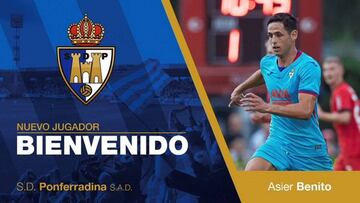 Asier Benito refuerza el ataque de la Ponferradina