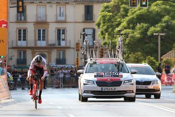 La primera etapa de la Vuelta en Málaga.
