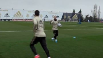 La otra faceta de Hazard: bromea a Asensio por su recuperación