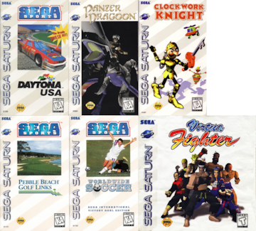 sega saturn juegos lanzamiento estados unidos usa