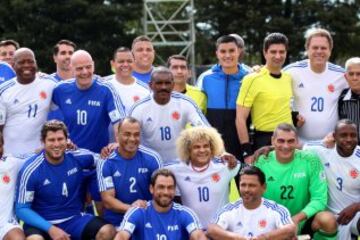 El partido entre las leyendas de la Fifa y las leyendas de Colombia se disputó este lunes 3 de octubre en la sede deportiva de la FCF.