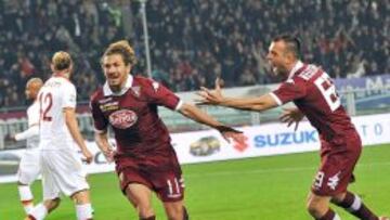 Alessio Cerci celebra un gol con el Torino.