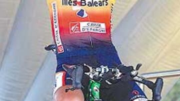 <b>PREPARADO. </b>Paco Mancebo en la rampa de salida de la crono.