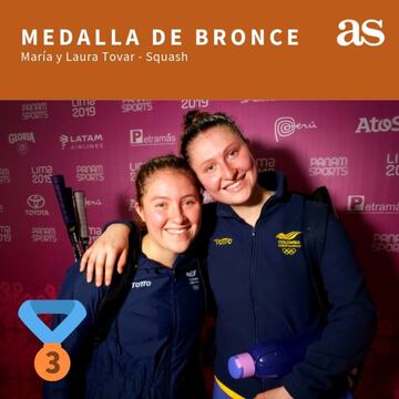 Las hermanas Tovar se llevaron la medalla de bronce en Squash