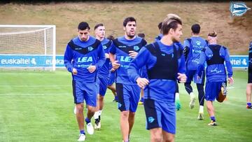 Así fue la primera práctica de Maripán en el Alavés