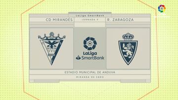 Resumen y gol del Mirandés vs Zaragoza de LaLiga SmartBank
