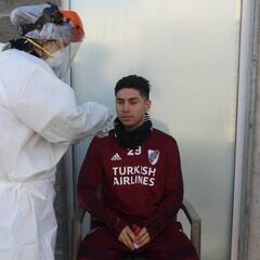 Montiel dio positivo de COVID-19 y no participa de la práctica