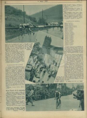 Recorrido por las mejores imágenes de la I Vuelta a España a través de la edición de AS Semanal de 1935.