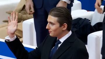 ‘Barron!’ chants erupt as Trump family arrived at Capital One Arena for Presidential Parade