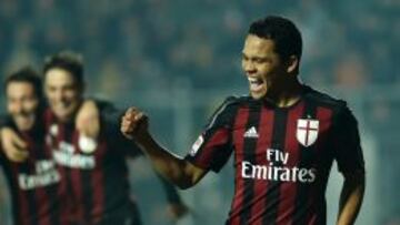 Carlos Bacca suma 23 goles con la camiseta de Milan. Su pr&oacute;ximo reto es enfrentar a Sassuolo en el Calcio. 