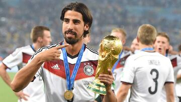 El centrocampista de la Juvnetus, Sami Khedira, con Alemania.