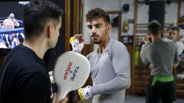 Jon Fern&aacute;ndez durante un entrenamiento.