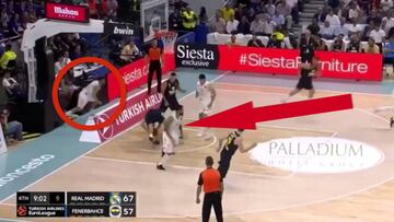 Es el jugador más listo de la Euroliga: atentos a la acción de pillo total de Campazzo