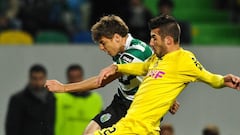 Santiago Arias durante un partido con Sporting de Lisboa.