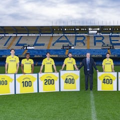 El Villarreal celebra su aniversario reconociendo a los centenarios de su plantilla