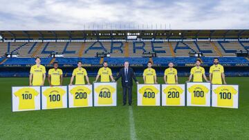 El Villarreal celebra su aniversario reconociendo a los centenarios de su plantilla