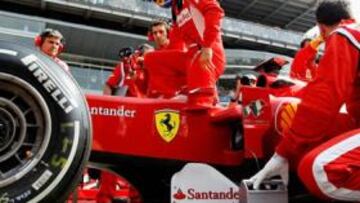 <b>SIN MEJORAS. </b>Alonso intentará conseguir más podios como el de Monza con un coche que no mejorará en las últimas carreras del año.