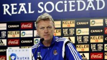 El entrenador de la Real Sociedad, David Moyes.